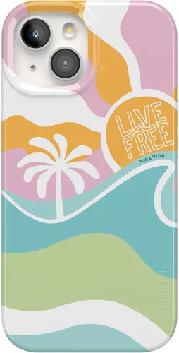 Vista 64 de Casely Funda para iPhone 15 Todas las cosas divertidas Diversión en días laborables Compatible con MagSafe Diseño clásico de carcasa