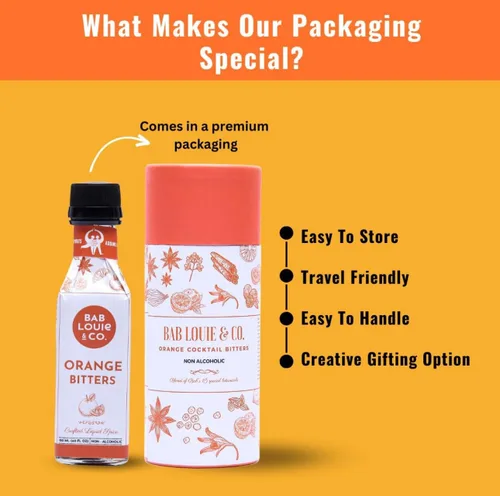 Vista 2 de Bablouie Combo de amargos aromáticos con especias y naranja, amargos sin alcohol (4 onzas líquidas cada uno), hecho a mano con hierbas y especias