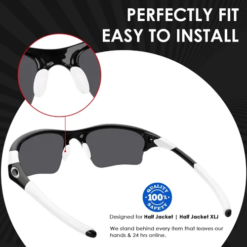 Vista 3 de BLAZERBUCK Kits de calcetines de repuesto para gafas de sol Oakley Half Jacket XLJ