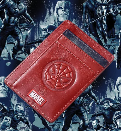 Vista 8 de IRON SPIDER Cartera, monocapa, doble pliegue, Araña roja, Marvel Hero