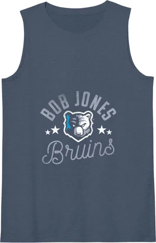 Vista 3 de Camiseta sin mangas con logotipo de Bob Jones University Bruins, Azul