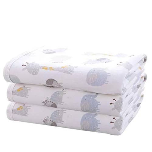 Vista 7 de Cambiador de pañales grande para bebé, algodón suave e impermeable, almohadilla cambiadora para bebé de 27.5 x 37.5 pulgadas, protector de sábana