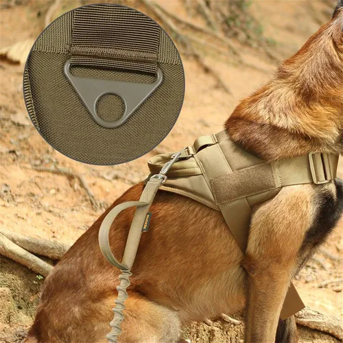 Vista 5 de EXCELLENT ELITE SPANKER - Arnés táctico para perro, fácil control Adjustable Nylon Training Military Patrol No-Pull Pet Harness with Handle for