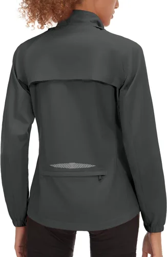 Vista 14 de Little Donkey Andy Chaqueta de ciclismo plegable para mujer, mangas Amarillo fluorescente