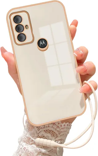 Vista 12 de Funda para Moto g Pure para teléfono, Moto g Power 2022, funda Moto G Play 2023 para mujer, galvanoplastia, estética de lujo, moderna, bonita, Negro