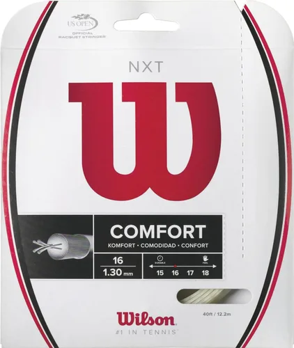 Vista 17 de Cuerda de tenis Wilson NXT - Juego y carrete de 200 m