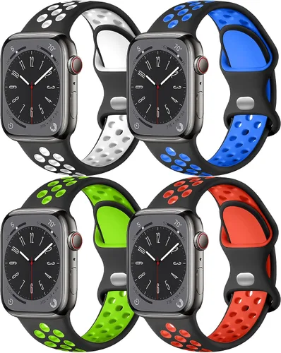 Vista 9 de Correa deportiva para correas de Apple Watch de 1.811 in 1.654 in 1.772 in 1.614 in 1.732 in 1.575 in 1.496 in Ultra/2 1.929 in para mujeres