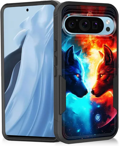 Vista 84 de Funda para Pixel 11 Pro XL, resistente de doble capa híbrida de policarbonato duro de goma suave a prueba de golpes para Google Pixel 11 Pro XL 6.8