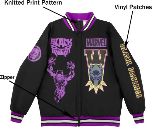 Vista 3 de Marvel Superheroes - Chaqueta bomber para niños, Avengers y Spider-Man Bomber