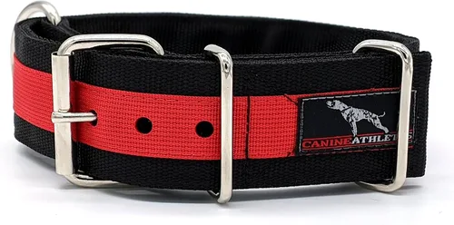Vista 8 de Canine Athletes 2" Pro-HD - Collar para perro de trabajo resistente de 5 capas, extra fuerte, duradero (negro/verde oliva, XXL)