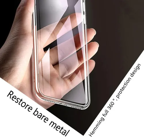 Vista 2 de Funda de teléfono para Honor X7 (6.74 pulgadas) con 1 protector de pantalla de vidrio templado, delgada, transparente, a prueba de golpes, X