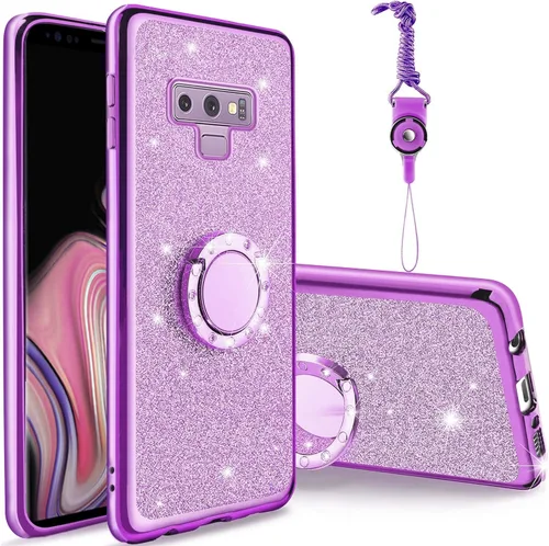 Vista 33 de Funda para Samsung Note 8 de 6.3 pulgadas, para Galaxy Note 8, a prueba de golpes, con correa y soporte para anillo, para Samsung Galaxy Note 8