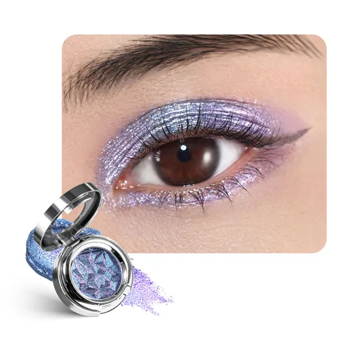 Vista 27 de CHARMACY Star Bomb - Sombra de ojos multicolor con purpurina, paleta de sombras de ojos que cambian de color, sombras de ojos en crema altamente