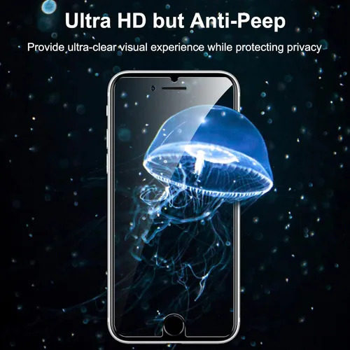 Vista 6 de YMHML Paquete de 2 protectores de pantalla de privacidad compatibles con iPhone SE 2020 2ª 2022 de 3ª generación, iPhone 8, 7, 6S, 6, 6, 6