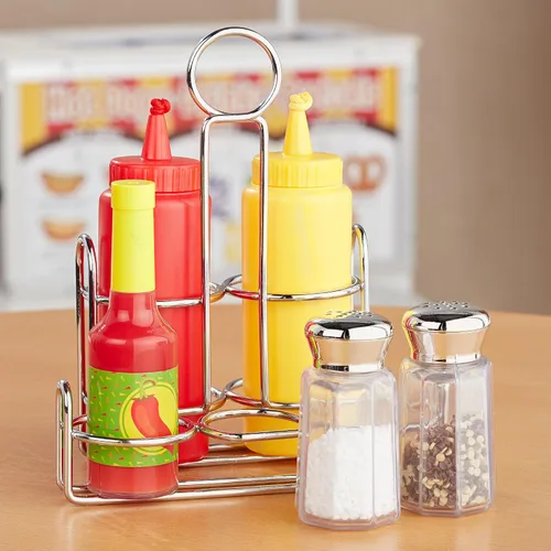Vista 9 de Juego de condimentos de Melissa & Doug (6 piezas) alimento de juego, carrito de acero inoxidable