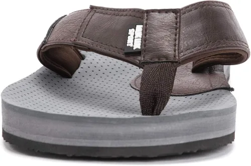 Vista 2 de MUK LUKS Chanclas Mason para hombre, color marrón