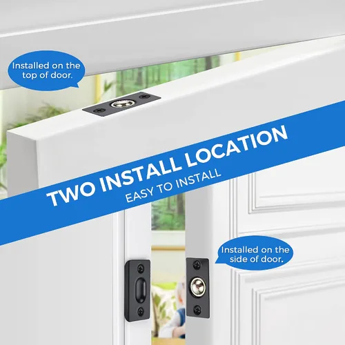 Vista 7 de Ravinte Hardware Pestillo de bola para puerta de armario, reemplazo de bola de puerta, accesorios de puerta de cierre de bola, acero inoxidable