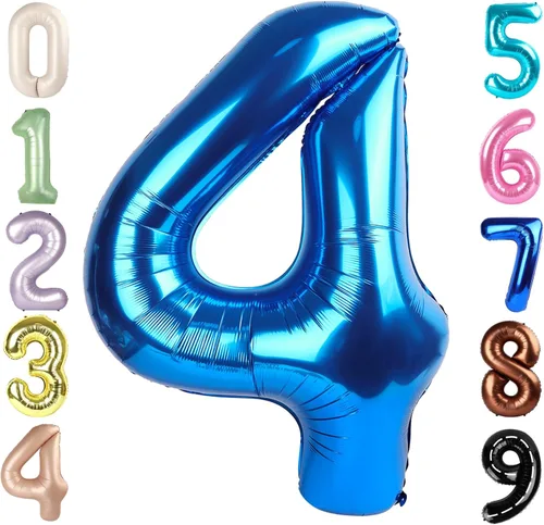 Vista 116 de Globos del números 0 de 40 pulgadas para formar los números 10, 20, 30, 40, 50, 60, 70, 80, 90, 100, para decoración de cumpleaños, bodas, eventos