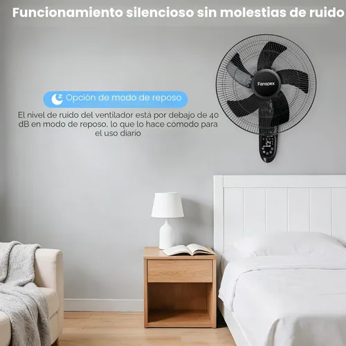 Vista 6 de Fanspex Ventilador montado en la pared de 16" para el invernadero