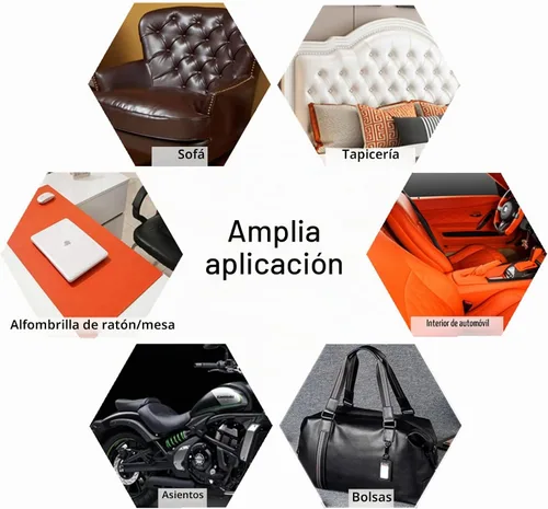 Vista 4 de ILOFRI - Parche de reparación de cuero grande de 60x17 pulgadas, vinilo autoadhesivo y cinta para sofá, asiento de auto, muebles, tapicería, sillas
