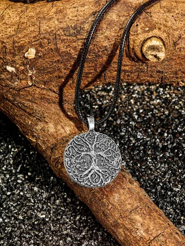 Vista 4 de HAQUIL Viking Celtic Wiccan Tree of Life Pendant Necklace, Tree of Life Jewelry Gifts for Men and Women