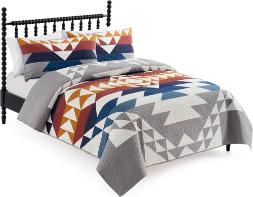 Vista 9 de Pendleton Explorer - Juego de ropa de cama individual con 1 funda de almohada, ropa de cama de algodón de lujo, colchas acolchadas ligeras, colcha