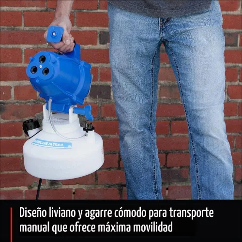 Vista 4 de Hurricane Ultra II - Nebulizador Fogger de mano con cable ULV de 1 galón, tamaño de partícula ajustable, 10-50 micrones