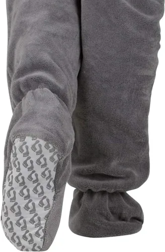 Vista 5 de Footed Pajamas - Adult Chenille Hoodie Onesie One-Piece Pajama Jumpsuits for Men and Women Pjs Unisex