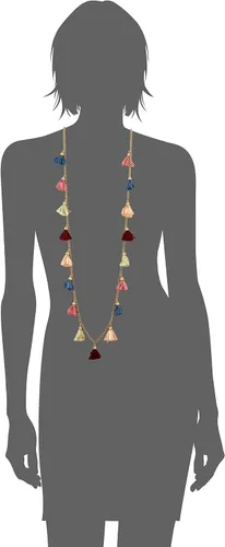 Vista 2 de Collar de eslabones con borlas de seda, de la colección Venetian Breeze, de la marca Ben-Amun Jewerly