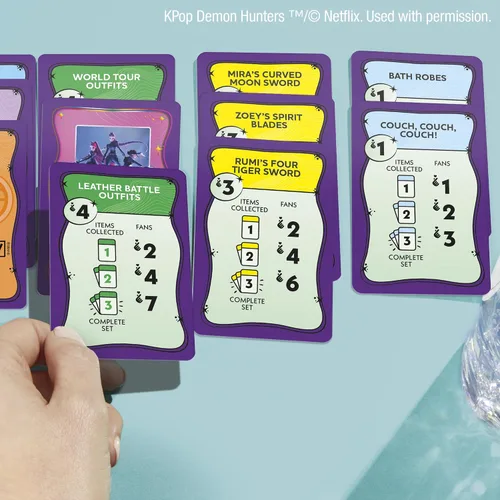Vista 6 de Oferta de monopolio: juego de cartas Kpop Demon Hunters Juegos familiares para niños, preadolescentes, adolescentes y adultos 2-5 jugadores 15