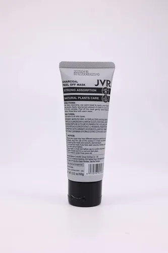 Vista 7 de JVR Máscara facial desprendible, máscara removedora de puntos negros para hombres, máscara negra desprendible de carbón, máscara facial purificadora