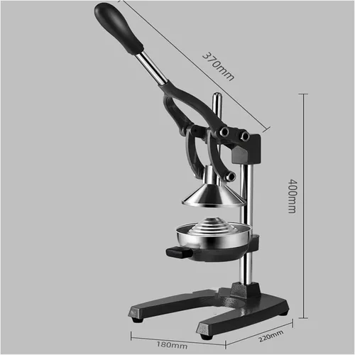 Vista 5 de Exprimidor de cítricos de hierro fundido, máquina exprimidora manual de prensa, exprimidor de cítricos manual con exprimidor de frutas para naranja