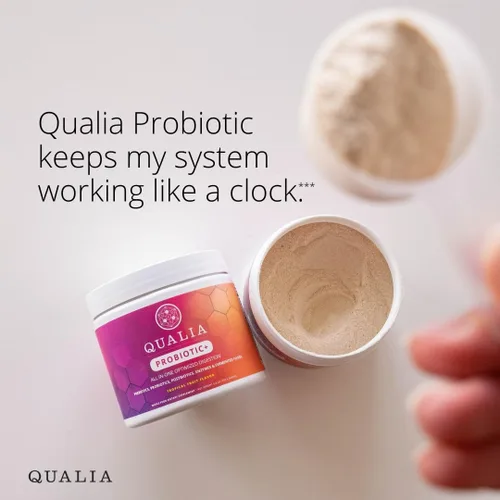Vista 6 de Qualia Probiotic - 28 probióticos de esporas respaldados por la ciencia, prebióticos y posbióticos. Apoyo total intestinal. Alivia las molestias