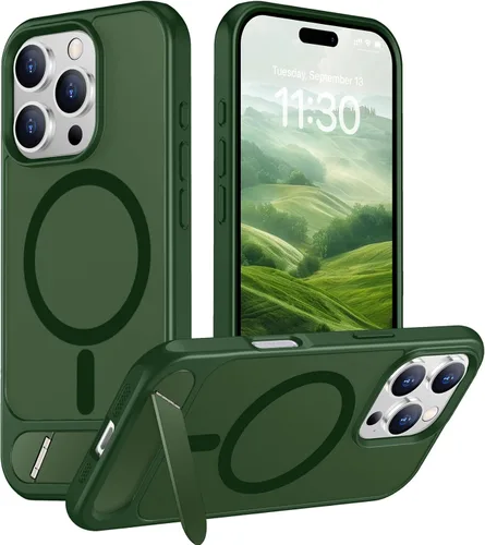 Vista 40 de Funda para iPhone 11 con compatibilidad magnética, [Soporte invisible incorporado][Compatible con MagSafe]