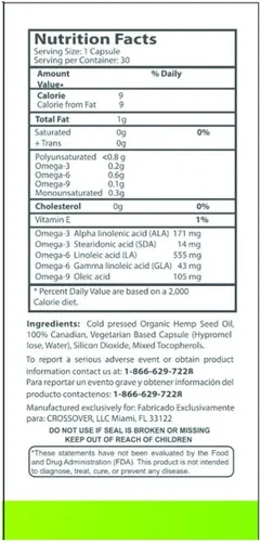 Vista 4 de Suplemento de aceite de cáñamo, apoyo para huesos, músculos y articulaciones, bienestar general, alivio natural y apoyo inmunológico con vitaminas