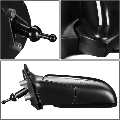 Vista 4 de Auto Dynasty GM1320329 GM1321329 Par de espejos retrovisores laterales manuales estilo OE compatible con Chevy Aveo 07-11