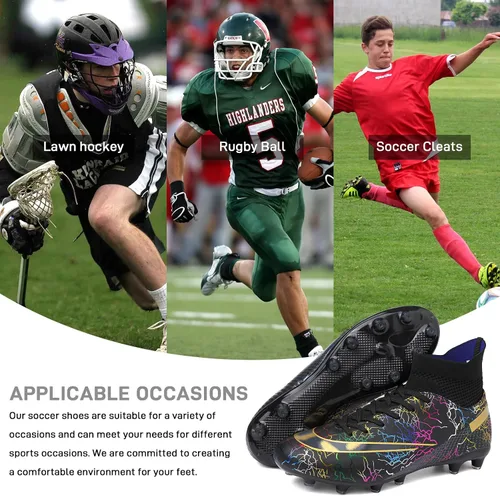 Vista 7 de Tacos de fútbol para hombre y mujer, para interiores y exteriores, tacos de fútbol AG TF