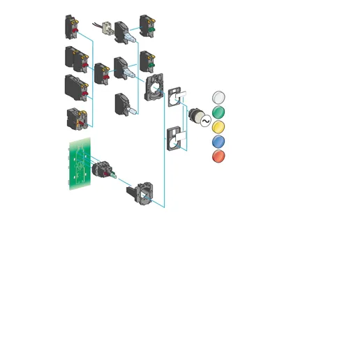 Vista 3 de Módulo de lámpara, 0.866 in, 24VAC/DC, blanco, LED