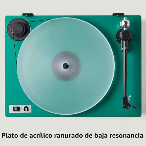 Vista 4 de U-Turn Audio - Tocadiscos Orbit Plus (Gen 2) con preamplificador incorporado, verde