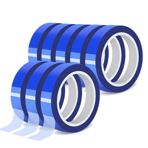 Vista 9 de 2 rollos de 20 mm × 30 m (98 pies) Cinta de sublimación azul, cinta de transferencia de calor, cinta de sublimación resistente al calor, cinta