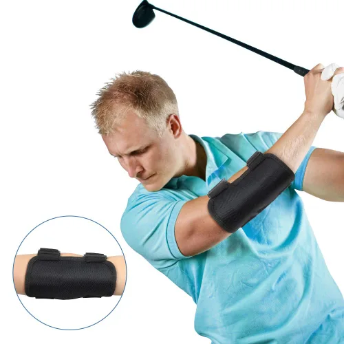 Vista 7 de Codo de ayuda para entrenamiento de swing de golf, entrenador de swing de golf, ayuda de entrenamiento de golf de brazo recto con notificaciones