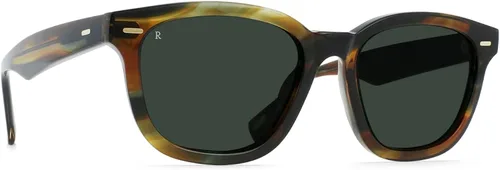 Vista 2 de RAEN Myles - Gafas de sol cuadradas clásicas unisex con protección UV, color verde (2.087in), CalaVerde