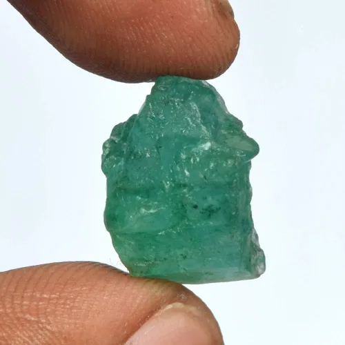 Vista 3 de Un cristal curativo esmeralda verde de alta calidad de 1150 quilates esmeralda natural piedra preciosa en bruto sin cortar Piedra preciosa Zambian