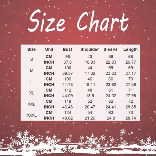 Vista 5 de RMXEi Camisetas de Navidad para mujer, de manga larga, cuello redondo, camisetas de Navidad para mujer, blusas de moda