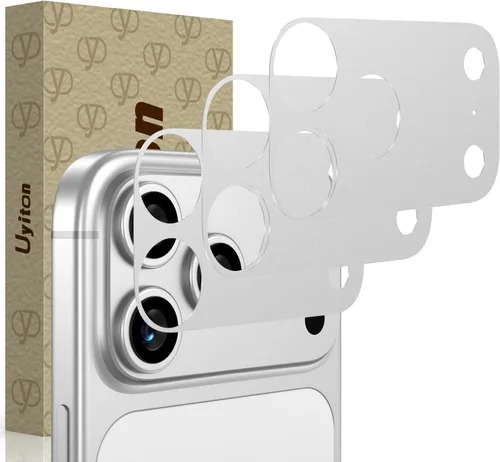 Vista 13 de Uyiton Paquete de 3 protectores de meseta de cámara para iPhone 18/17
