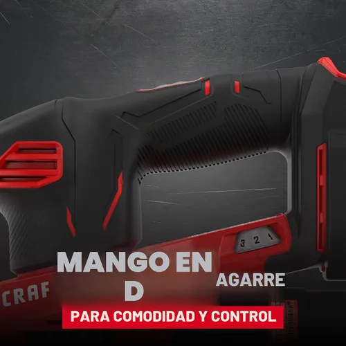 Vista 5 de CRAFTSMAN Lijadora de detalles inalámbrica 20V MAX, solo herramienta (CMCW221B), color rojo