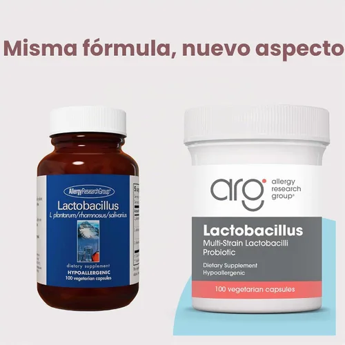 Vista 2 de Allergy Research Group Lactobacillus 100 cápsulas vegetales