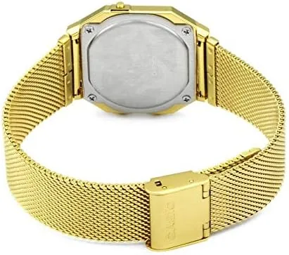 Vista 4 de Casio Reloj retro A700WEMG-9AEF unisex dorado cronómetro Oro