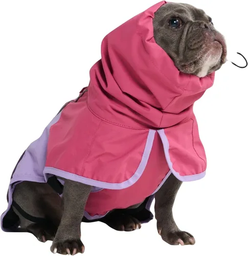Vista 25 de Spark Paws - Chaqueta impermeable para perros, resistente al viento, para perros pequeños, medianos, grandes y extragrandes, traje reflectante