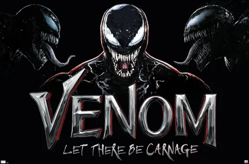 Vista 9 de Trends International Marvel Venom: Let There be Carnage - Póster de collage de pared, 22.4 pulgadas de largo x 14.7 pulgadas, versión enmarcada